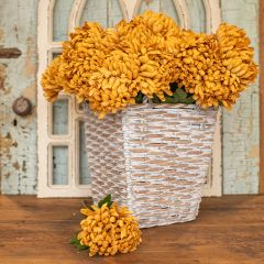 Faux Fall Chrysanthemum Stem