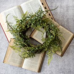 Faux Fern Mini Candle Ring
