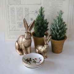 Faux Fir Tree In Pot Set of 2