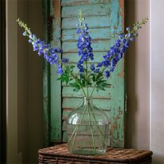 Faux Hybrid Blue Delphinium Stem Set of 3