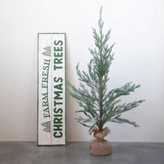 Faux Iced Fir Tree