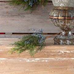 Faux Juniper Pick With Berries