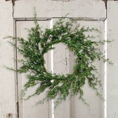 Faux Juniper Wreath