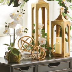 Faux Kokedama With Orchid