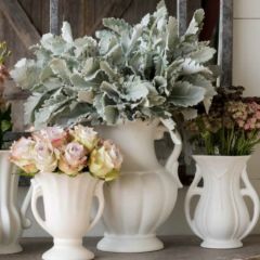 Faux Lambs Ear Set of 2