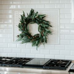 Faux Olive Branch and Grapevine Wreath
