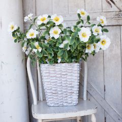 Faux Pale Anemone Spray