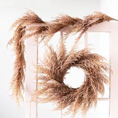 Faux Pampas Grass Garland