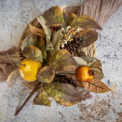 Faux Pears and Pomegranates Foliage Stem