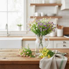 Faux Phlox Floral Picks Set of 8