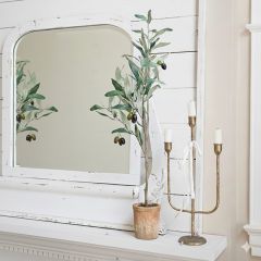Faux Potted Olive Tree 31 Inch