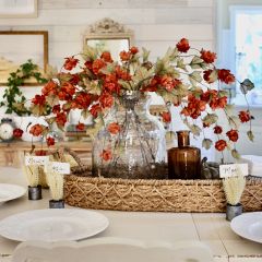 Faux Sienna Hops Stem