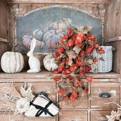 Faux Sienna Hops Stem