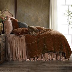 Faux Velvet Bedspread Set
