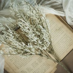 Faux White Dance Plant Bush