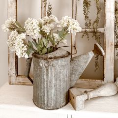Faux White Hydrangea Stem