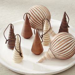 Faux Wood Grain Tree Ornament