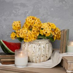 Faux Yellow Geranium Bush