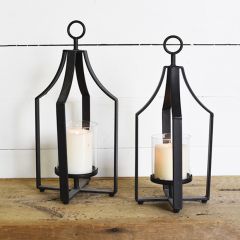 Tabletop Lantern Candle Holder Set of 2