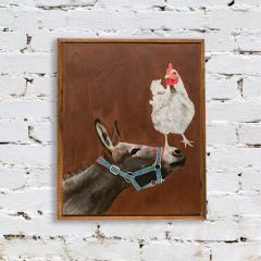 Chicken and Donkey Wall Art