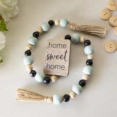 Home Sweet Home Wood Bead Garland