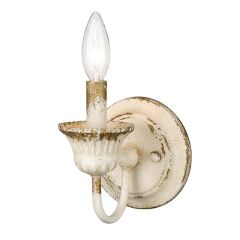 Jules 1 Light Wall Sconce in Antique Ivory