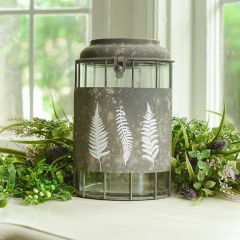10 Inch Rustic Fern Jar