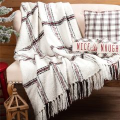 Oversized Plaid Pattern Throw