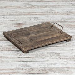 Handled Wood Farmhouse Display Tray