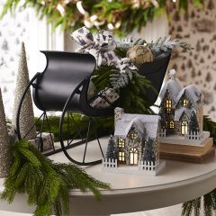 Through the Woods Lighted Paper House Set of 2