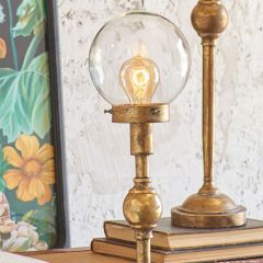 Glass Ball Table Lamp