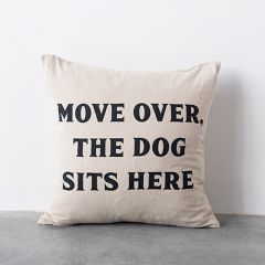 Dog Sits Here Pillow