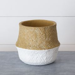 Basket Style Cement Planter
