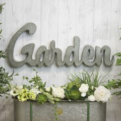 Metal Garden Word Wall Sign
