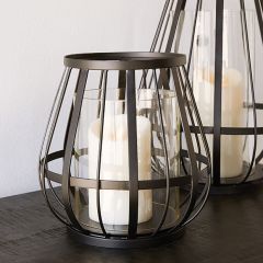 Open Frame Pillar Candle Lantern
