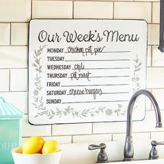 Weekly Menu Wall Sign