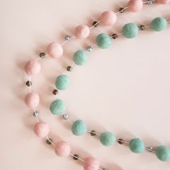 Felt Ball and Tiny Bell Garland