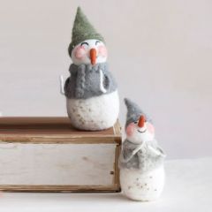 Felt Snowman Tabletop Accent Set of 2