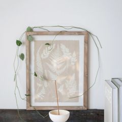 Fern Print Wood Framed Wall Decor