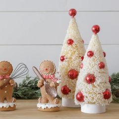 Festive Bottlebrush Tree with Ornaments