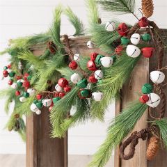 Festive Christmas Jingle Bell Garland