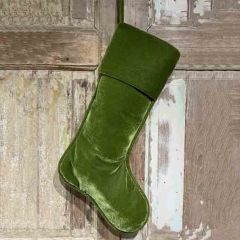 Festive Christmas Velvet Stocking