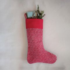 Festive Dot Christmas Stocking