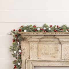Festive Farmhouse Holiday Ball Garland