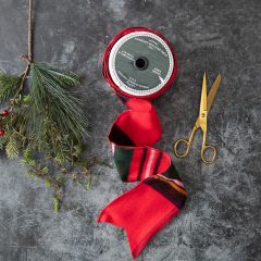 Festive Farmhouse Red Tartan Ribbon