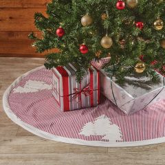 Festive Farmhouse Stripes Tree Skirt