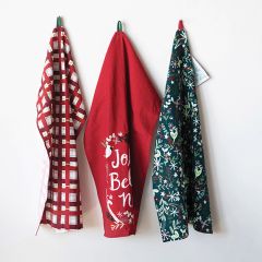 Festive Farmhouse Tea Towels Set of 3