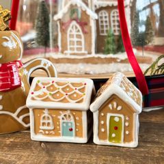 Festive Gingerbread Serveware Collection Salt and Pepper Shaker Set