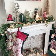 Festive Gold Mercury Glass Garland