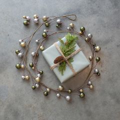 Festive Holiday Farmhouse Ball Garland